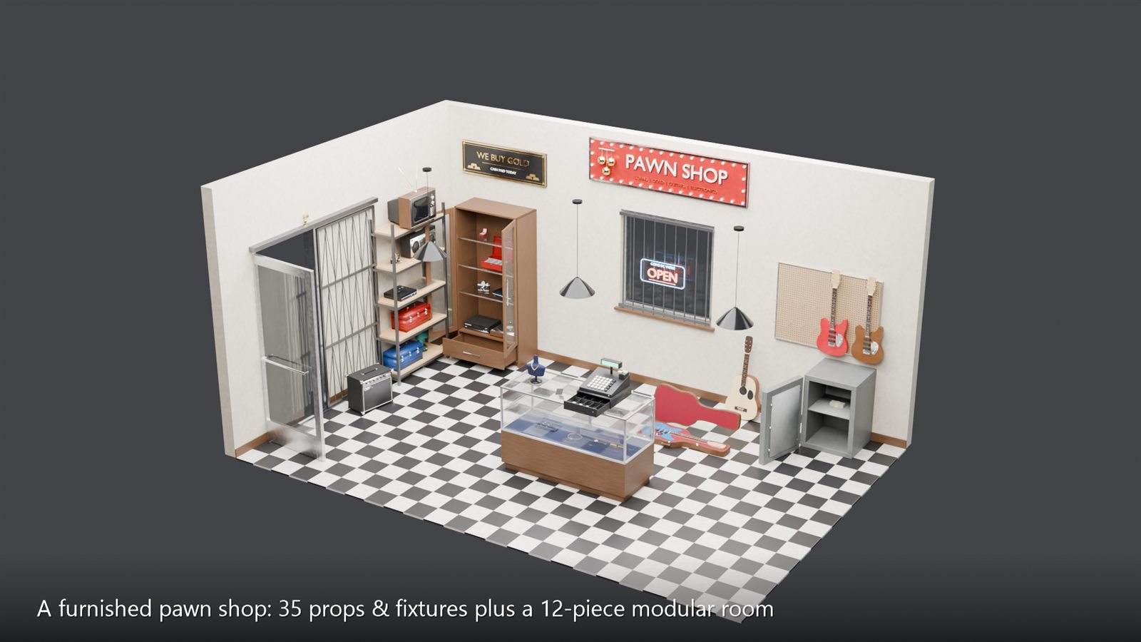 The pawn shop room